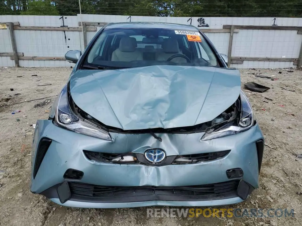 5 Photograph of a damaged car JTDKARFU1K3080818 TOYOTA PRIUS 2019
