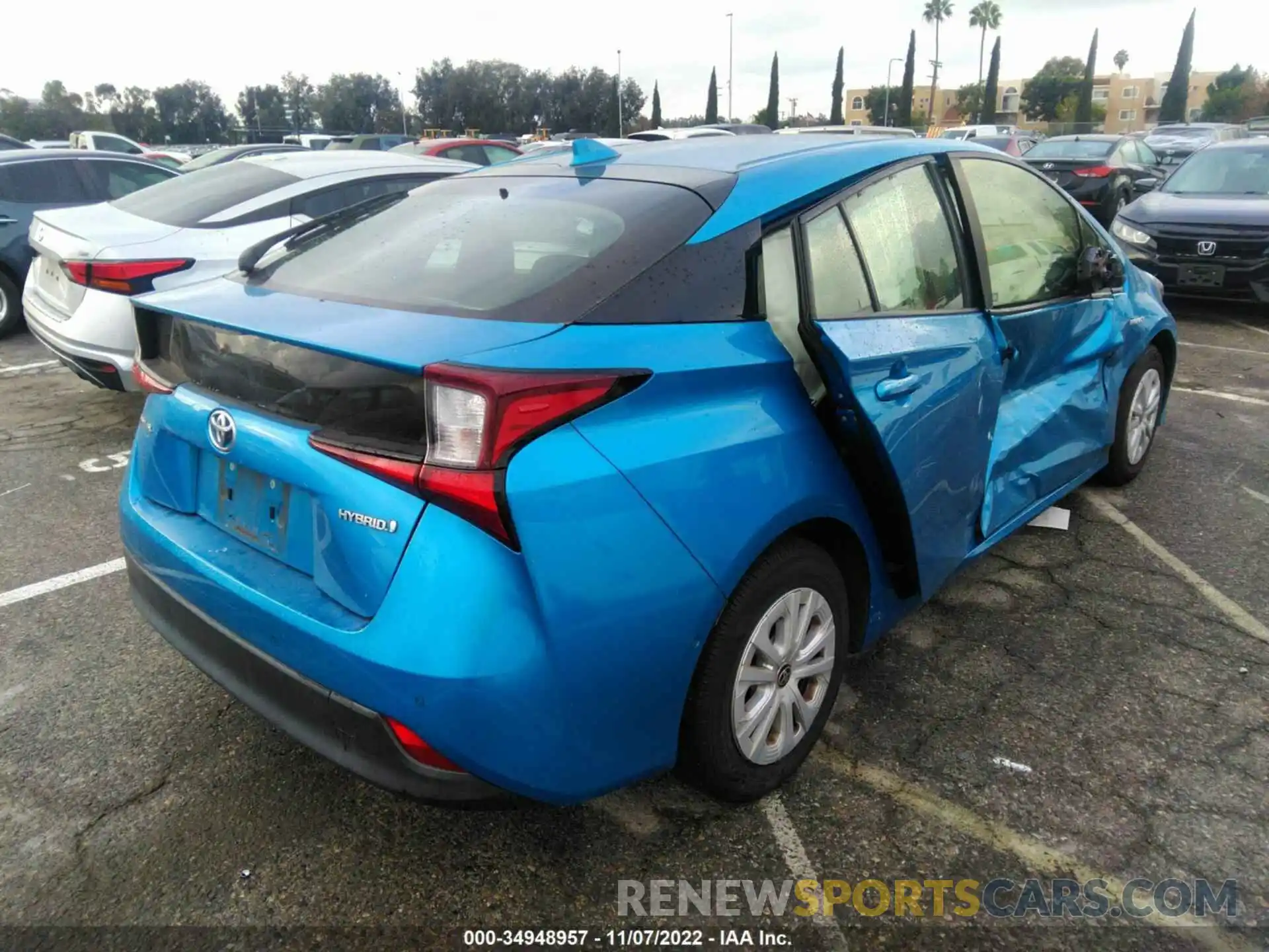 4 Photograph of a damaged car JTDKARFU1K3081841 TOYOTA PRIUS 2019