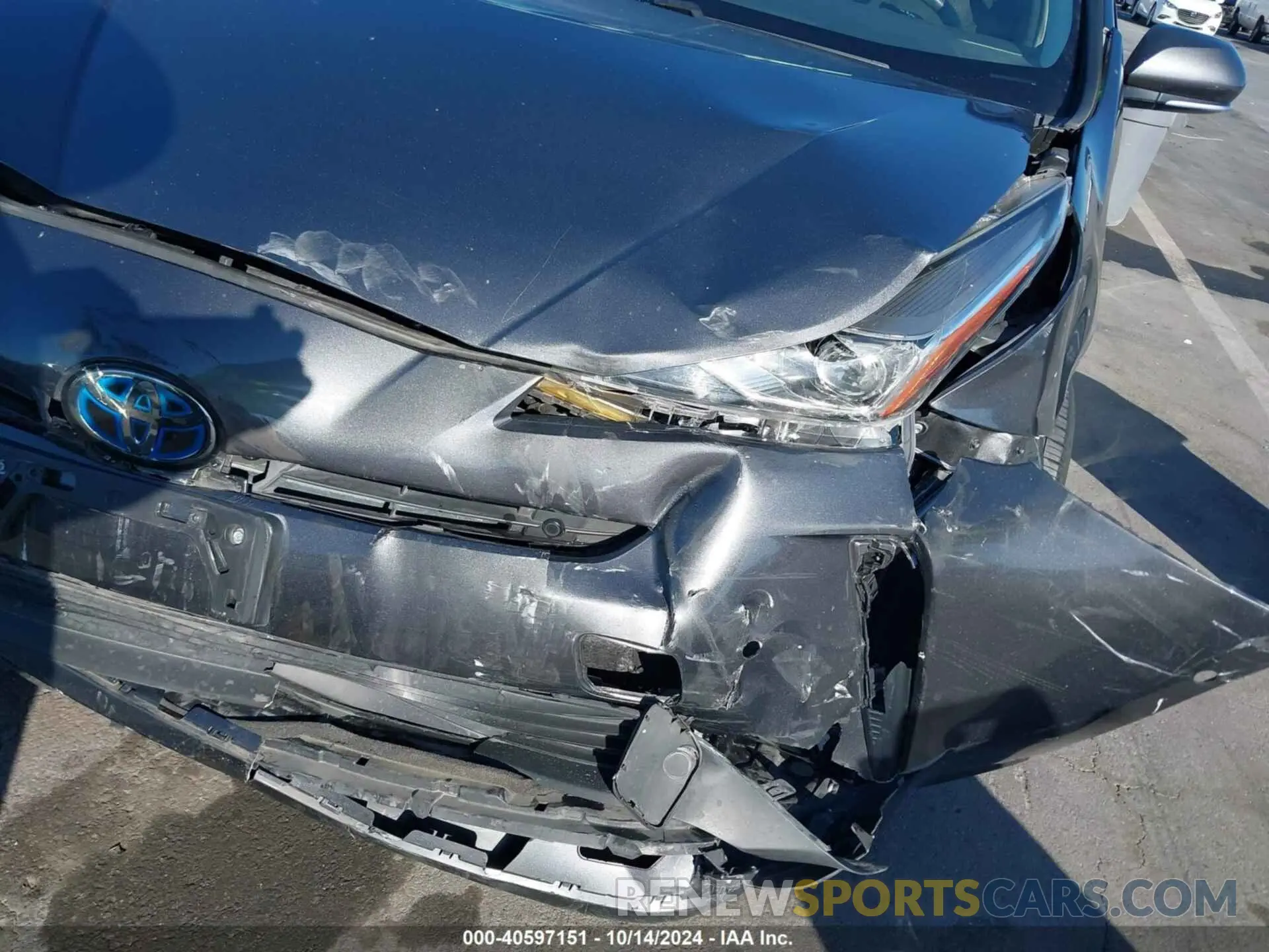 6 Photograph of a damaged car JTDKARFU1K3084092 TOYOTA PRIUS 2019