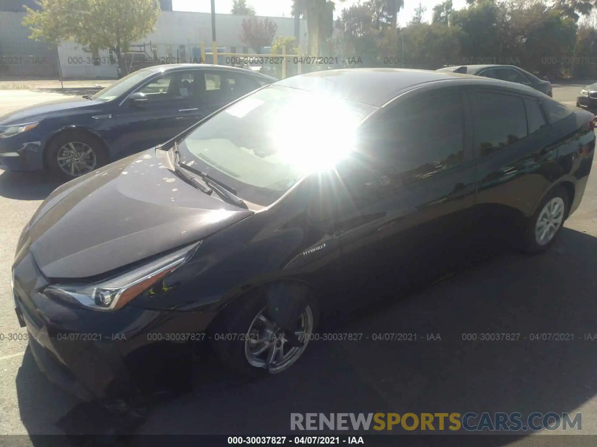 2 Photograph of a damaged car JTDKARFU1K3084125 TOYOTA PRIUS 2019