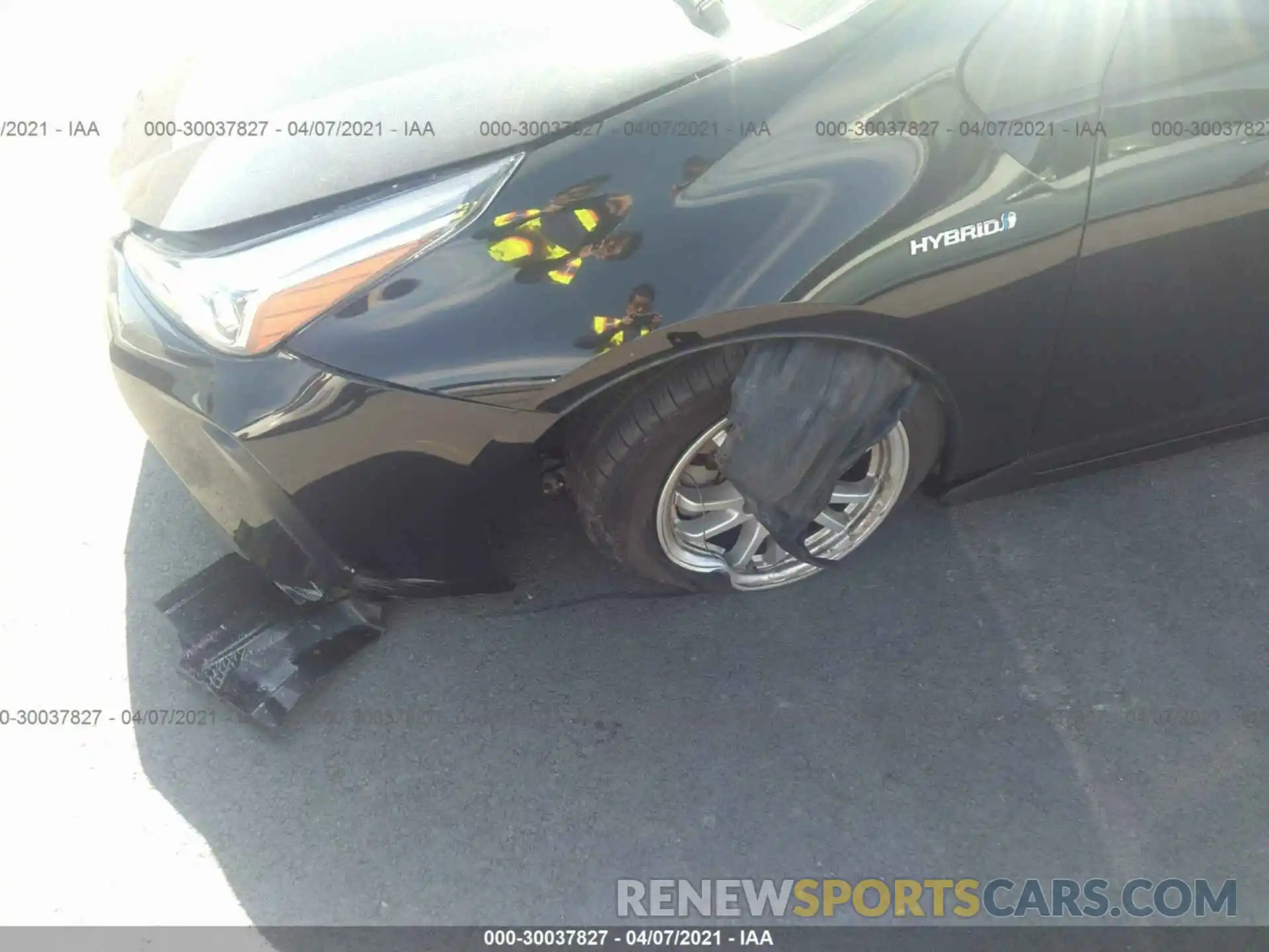 6 Photograph of a damaged car JTDKARFU1K3084125 TOYOTA PRIUS 2019