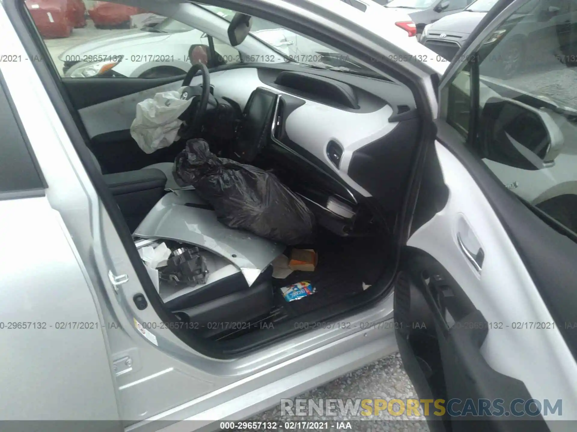 5 Photograph of a damaged car JTDKARFU1K3085517 TOYOTA PRIUS 2019