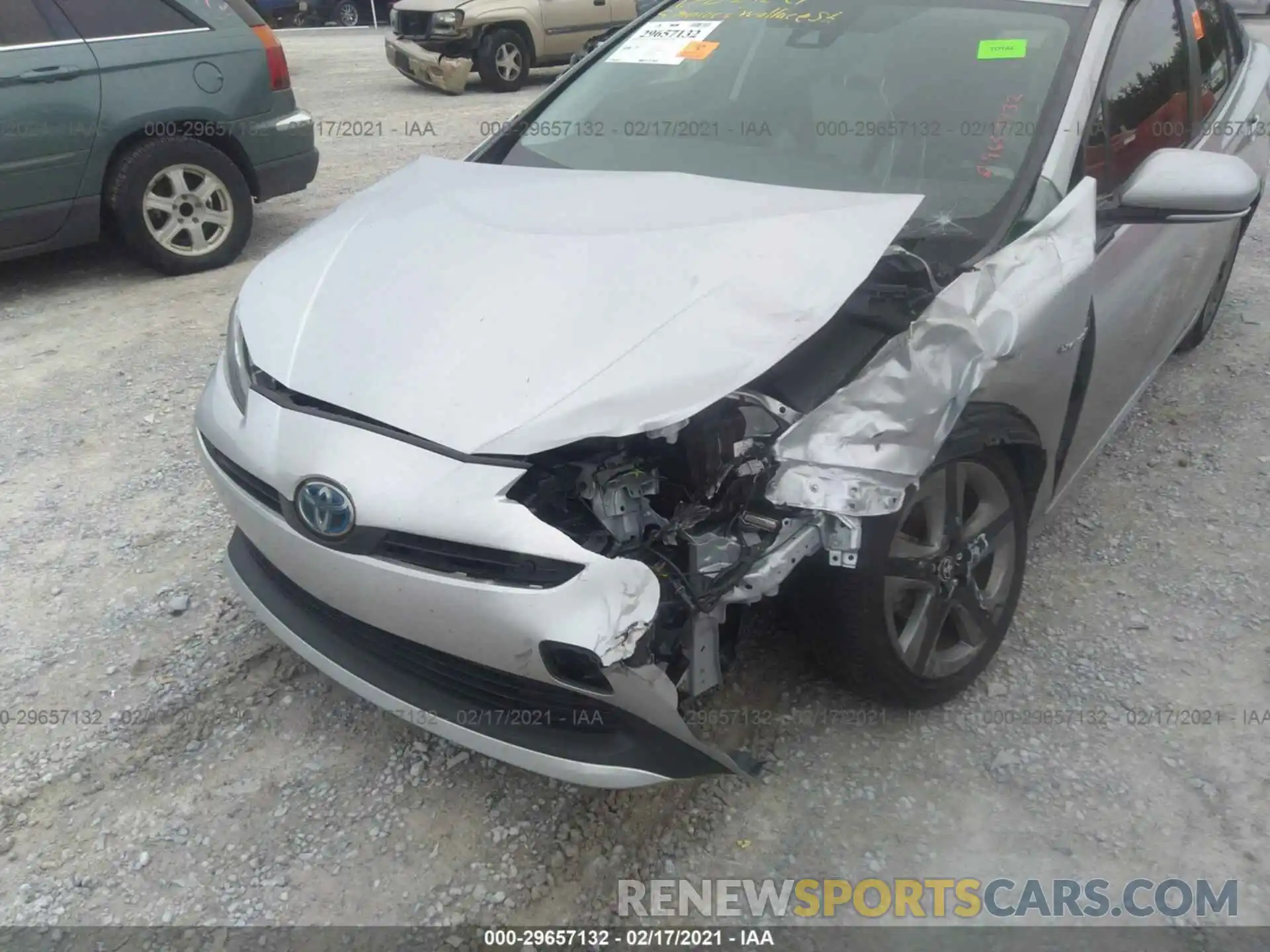 6 Photograph of a damaged car JTDKARFU1K3085517 TOYOTA PRIUS 2019