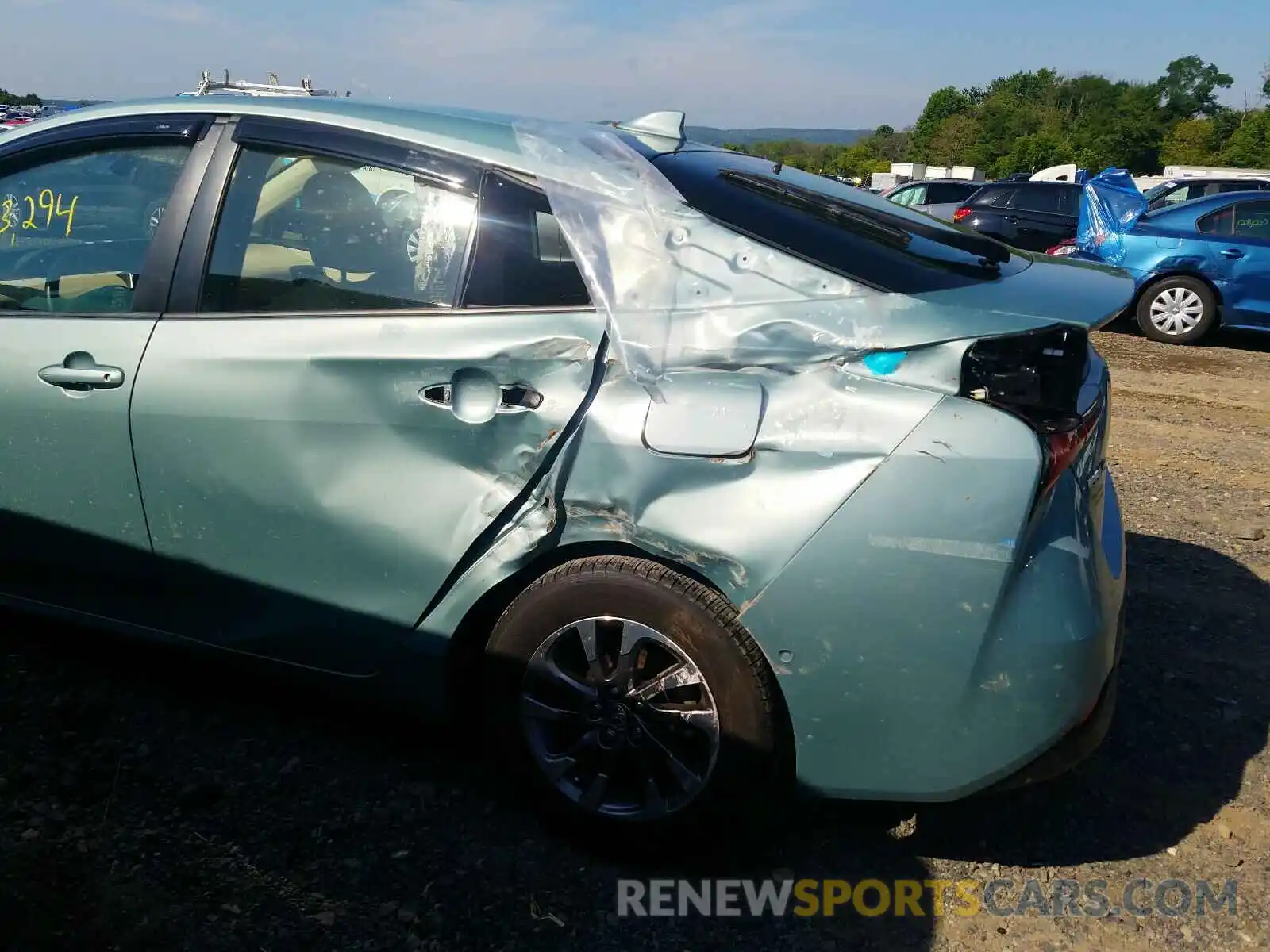 9 Photograph of a damaged car JTDKARFU1K3086019 TOYOTA PRIUS 2019