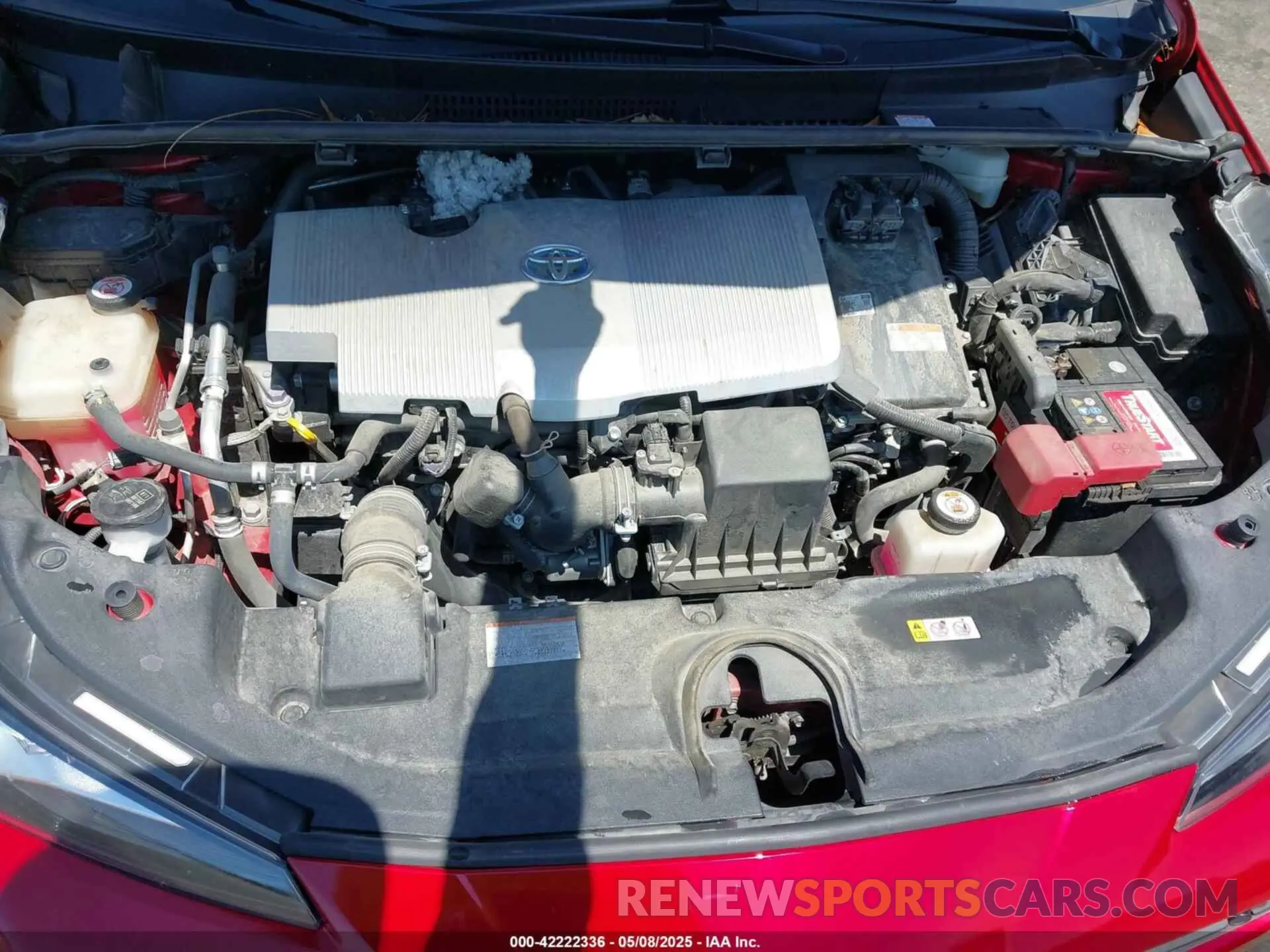 10 Photograph of a damaged car JTDKARFU1K3086702 TOYOTA PRIUS 2019