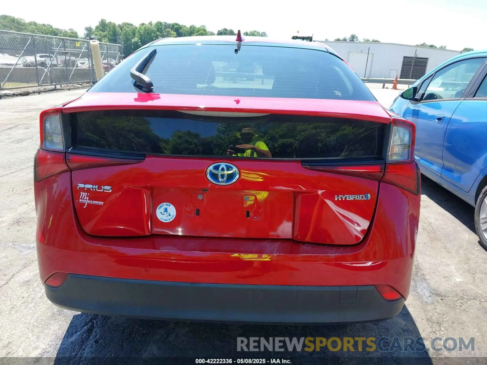16 Photograph of a damaged car JTDKARFU1K3086702 TOYOTA PRIUS 2019