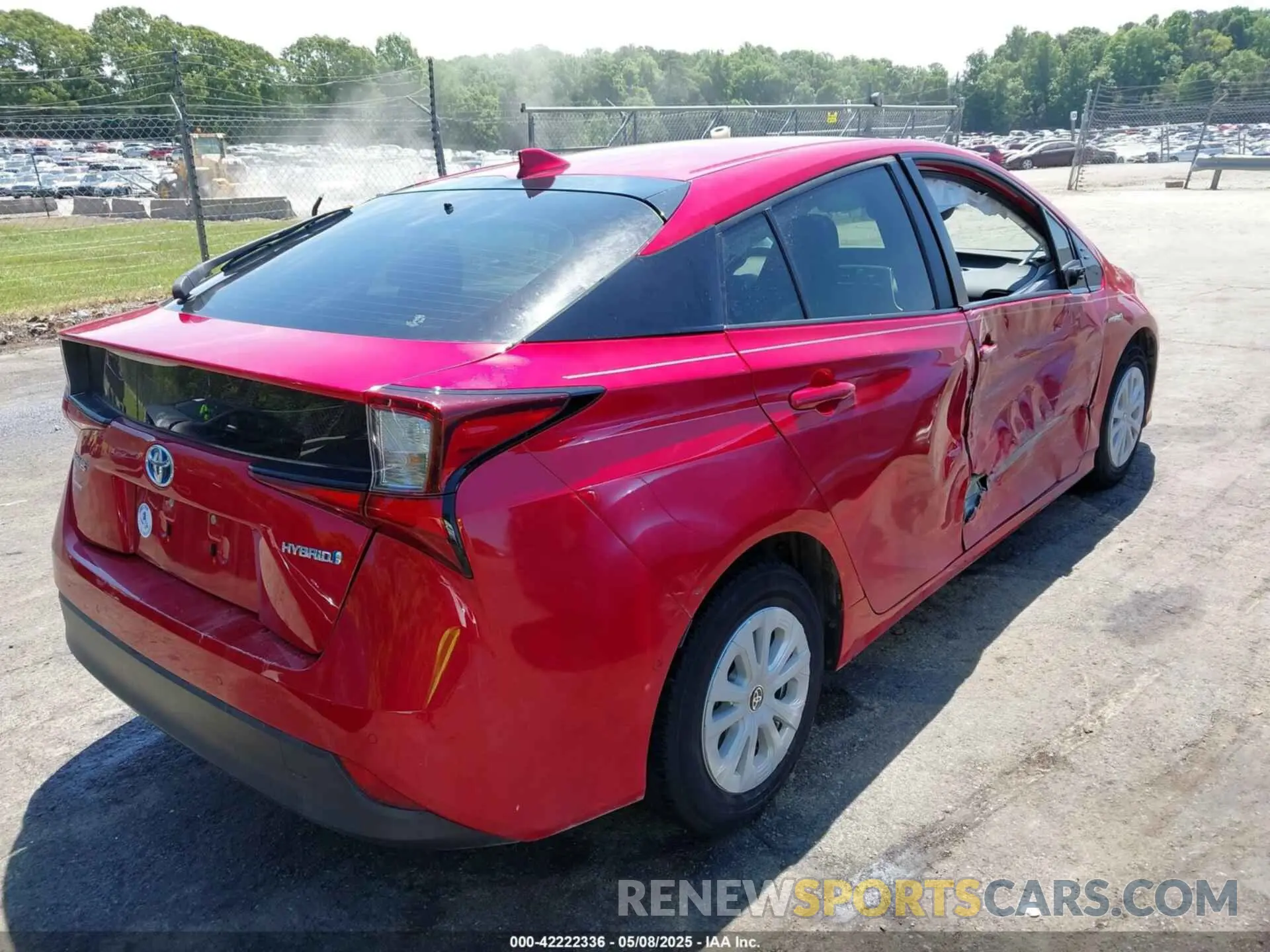 4 Photograph of a damaged car JTDKARFU1K3086702 TOYOTA PRIUS 2019
