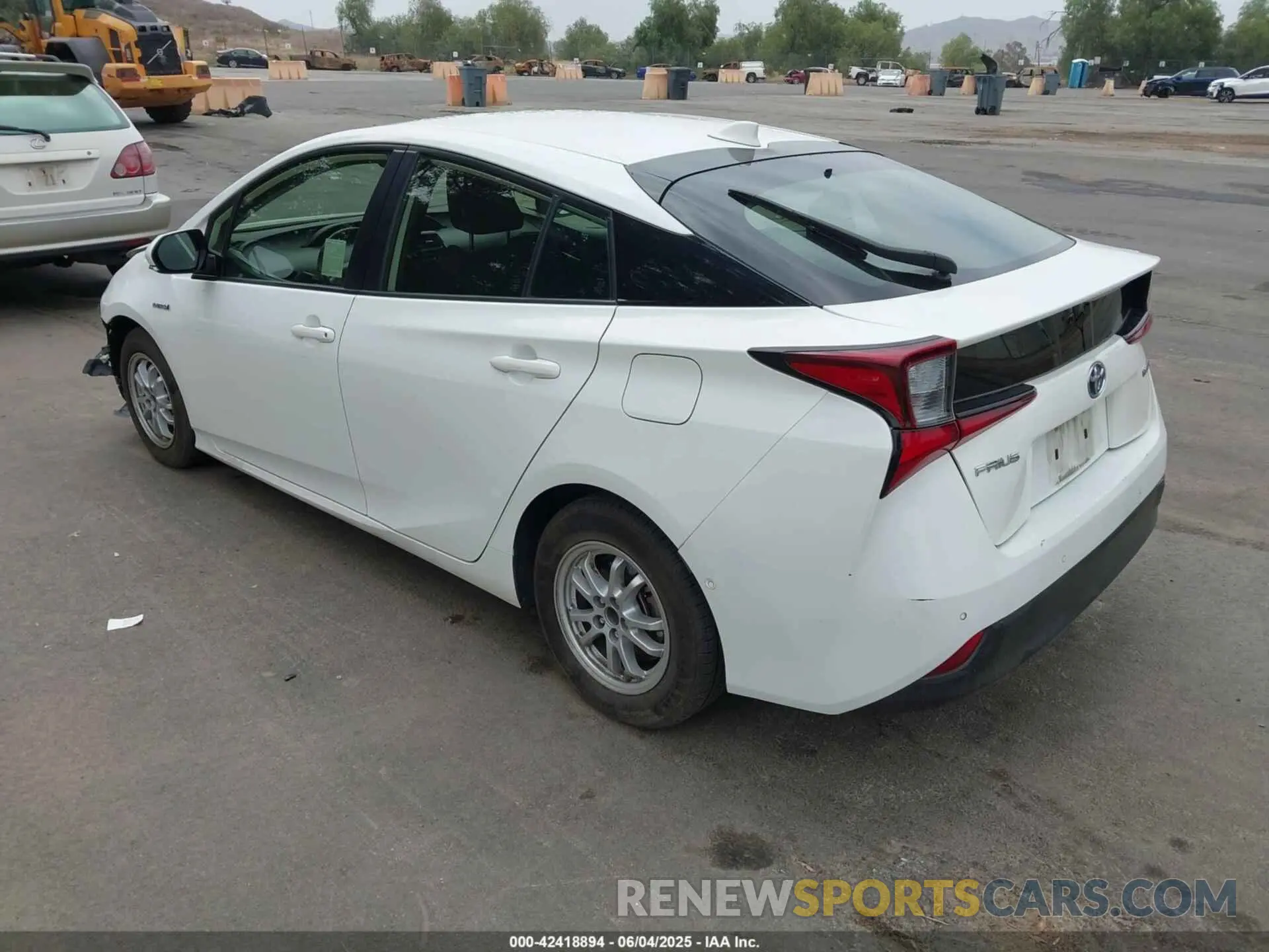 3 Photograph of a damaged car JTDKARFU1K3086859 TOYOTA PRIUS 2019
