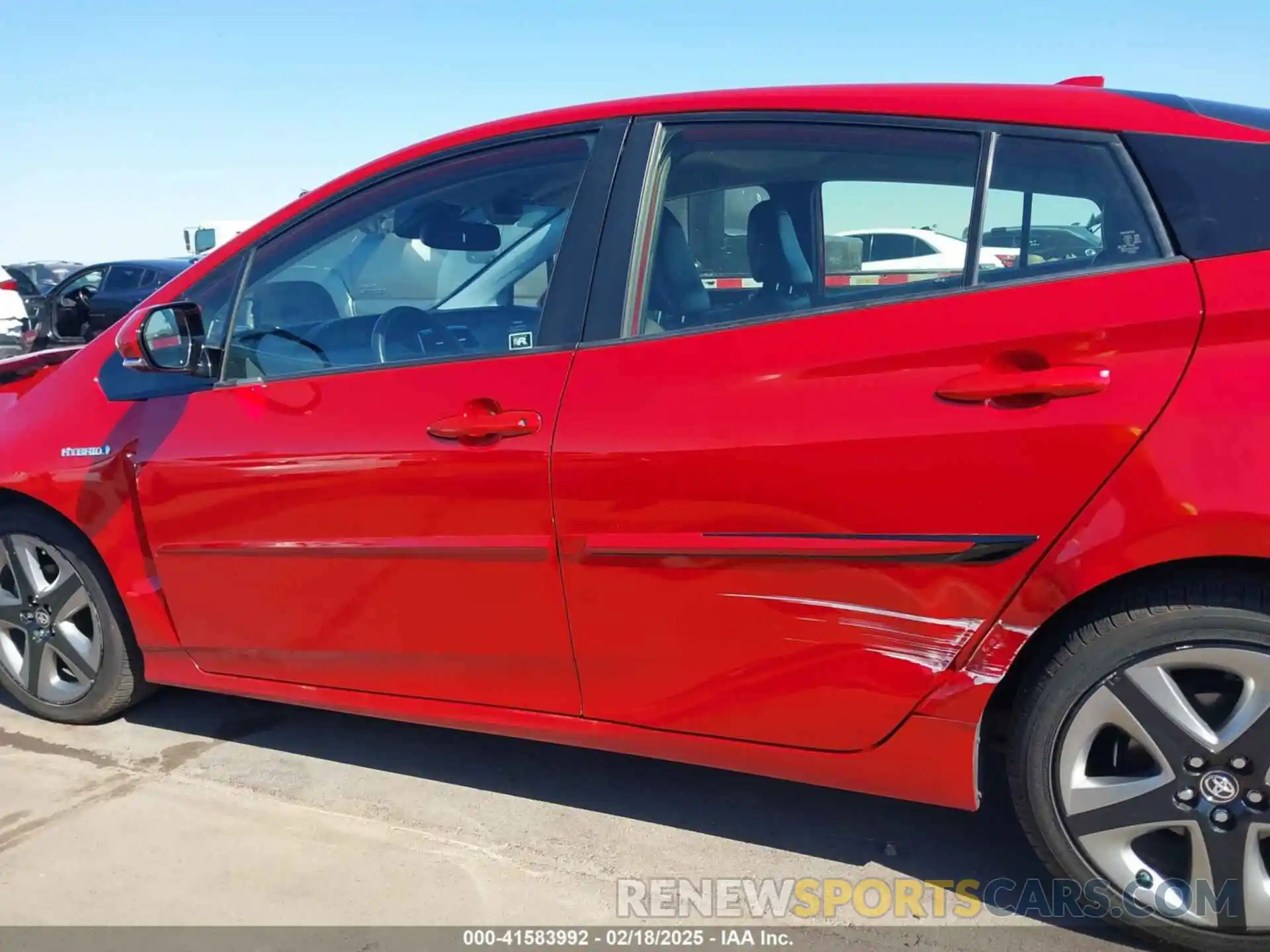 14 Photograph of a damaged car JTDKARFU1K3087249 TOYOTA PRIUS 2019