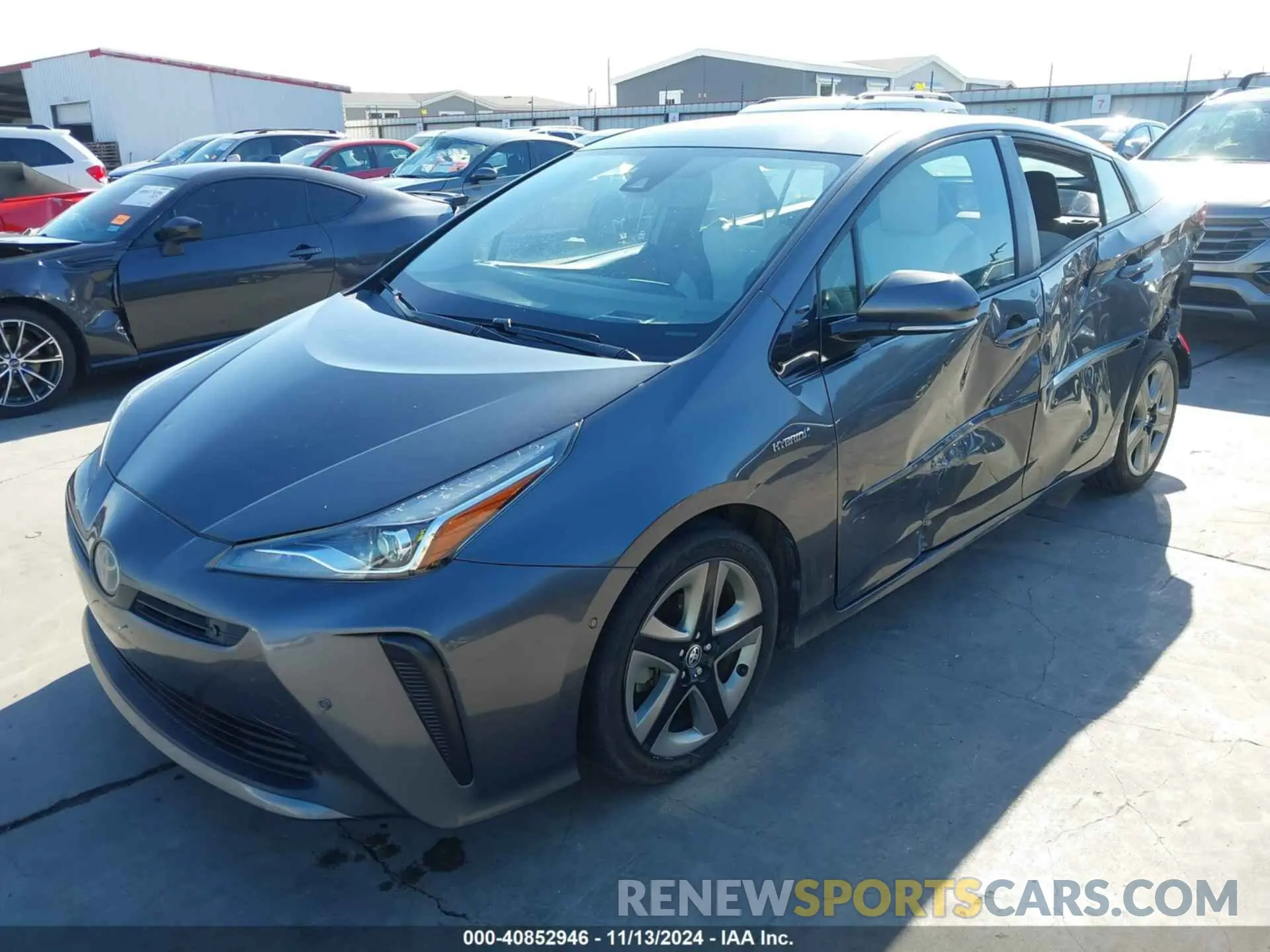 2 Photograph of a damaged car JTDKARFU1K3087428 TOYOTA PRIUS 2019