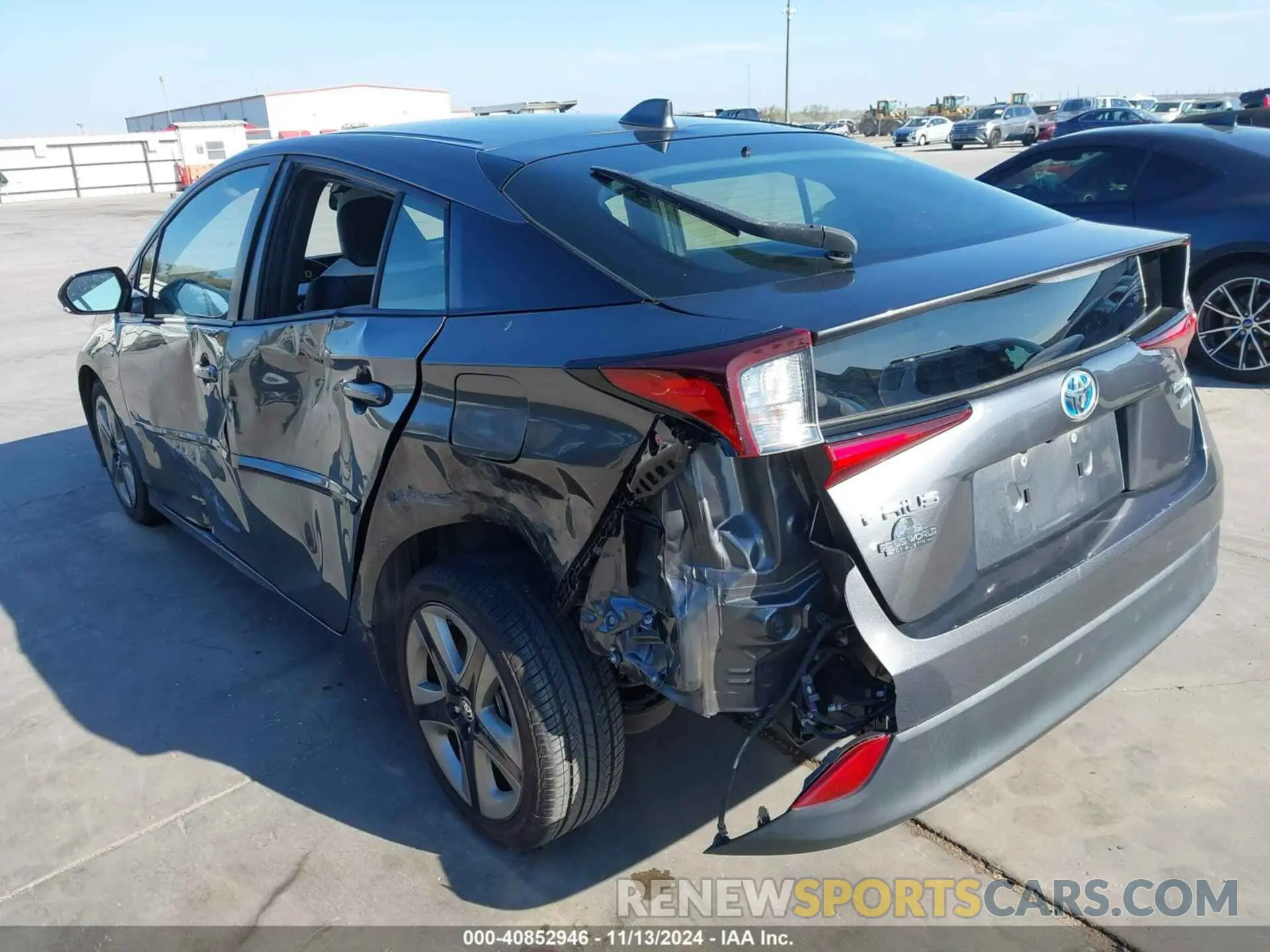 3 Photograph of a damaged car JTDKARFU1K3087428 TOYOTA PRIUS 2019