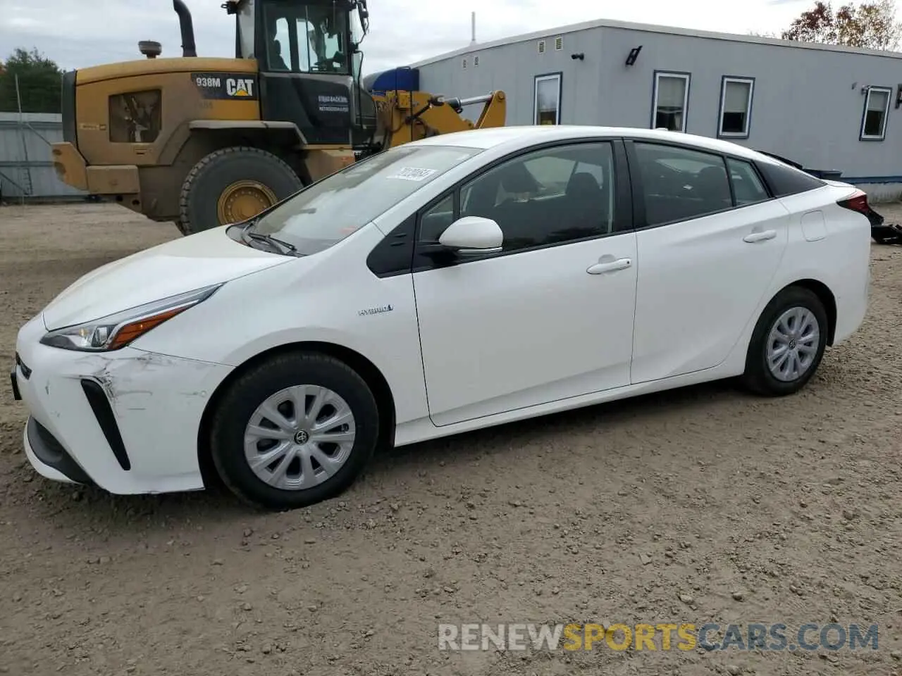 1 Photograph of a damaged car JTDKARFU1K3087526 TOYOTA PRIUS 2019