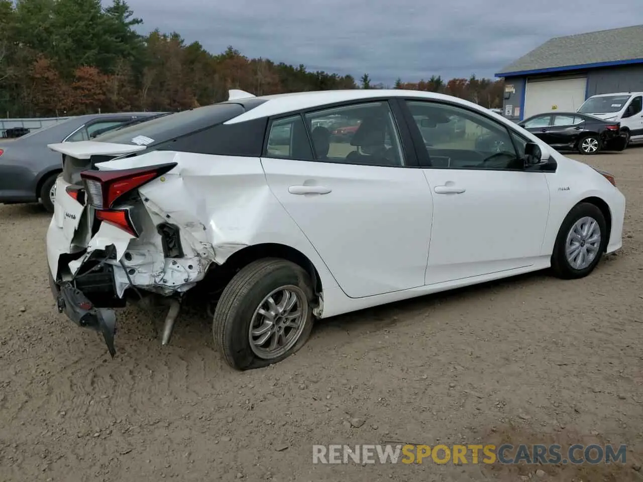 3 Photograph of a damaged car JTDKARFU1K3087526 TOYOTA PRIUS 2019
