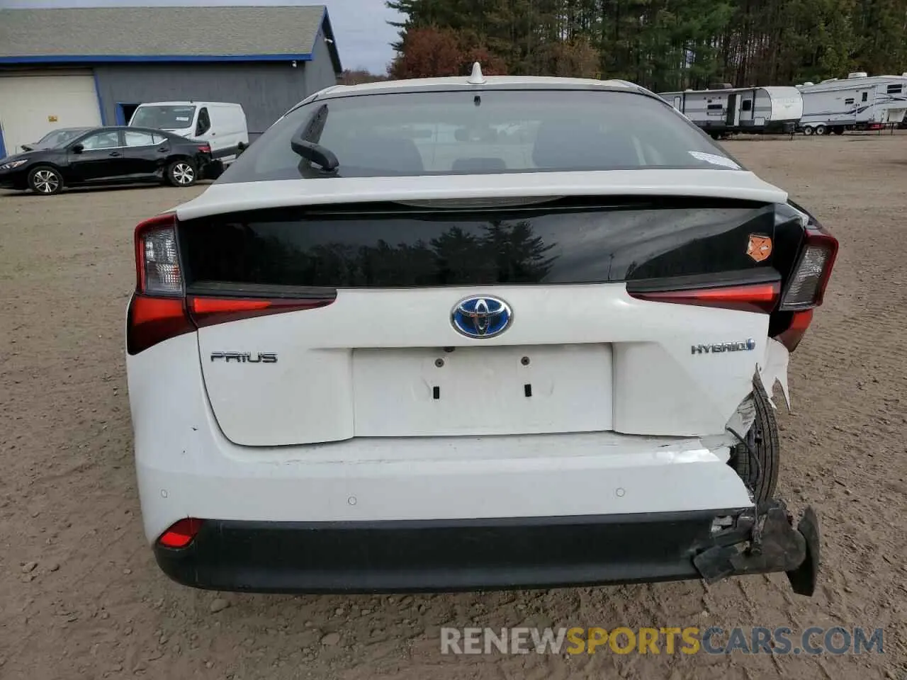6 Photograph of a damaged car JTDKARFU1K3087526 TOYOTA PRIUS 2019