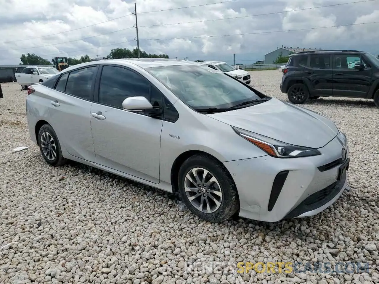 4 Photograph of a damaged car JTDKARFU1K3087896 TOYOTA PRIUS 2019