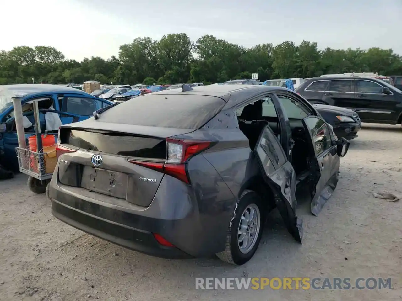 4 Photograph of a damaged car JTDKARFU1K3089115 TOYOTA PRIUS 2019