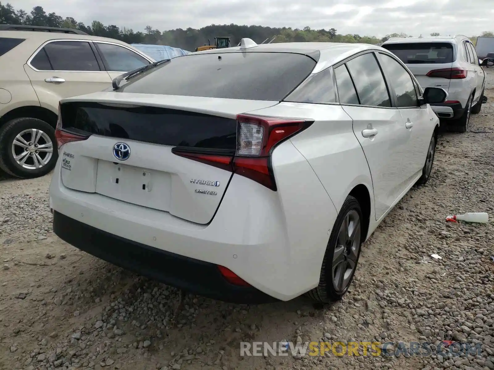 4 Photograph of a damaged car JTDKARFU1K3089728 TOYOTA PRIUS 2019