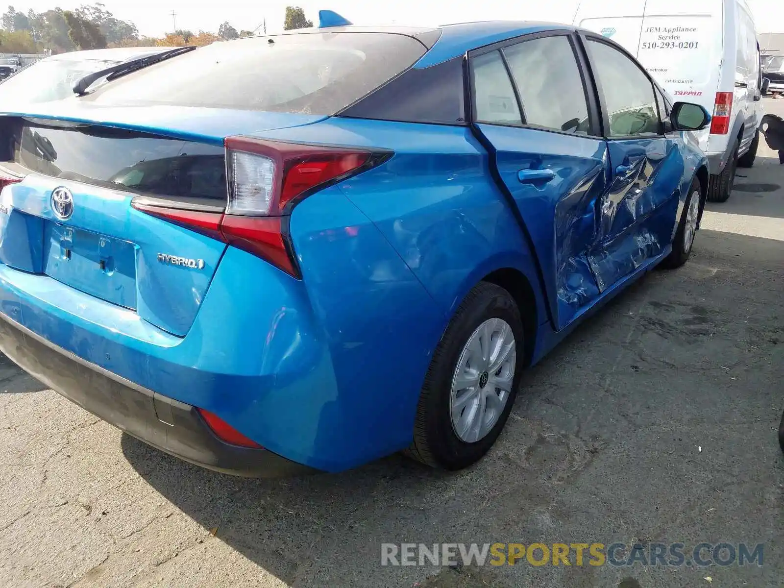 4 Photograph of a damaged car JTDKARFU1K3090541 TOYOTA PRIUS 2019