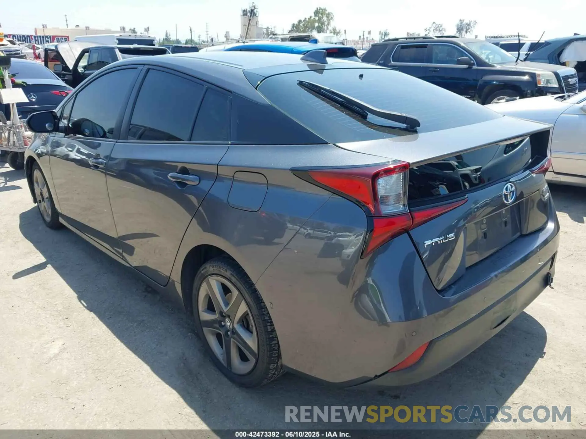 3 Photograph of a damaged car JTDKARFU1K3091222 TOYOTA PRIUS 2019