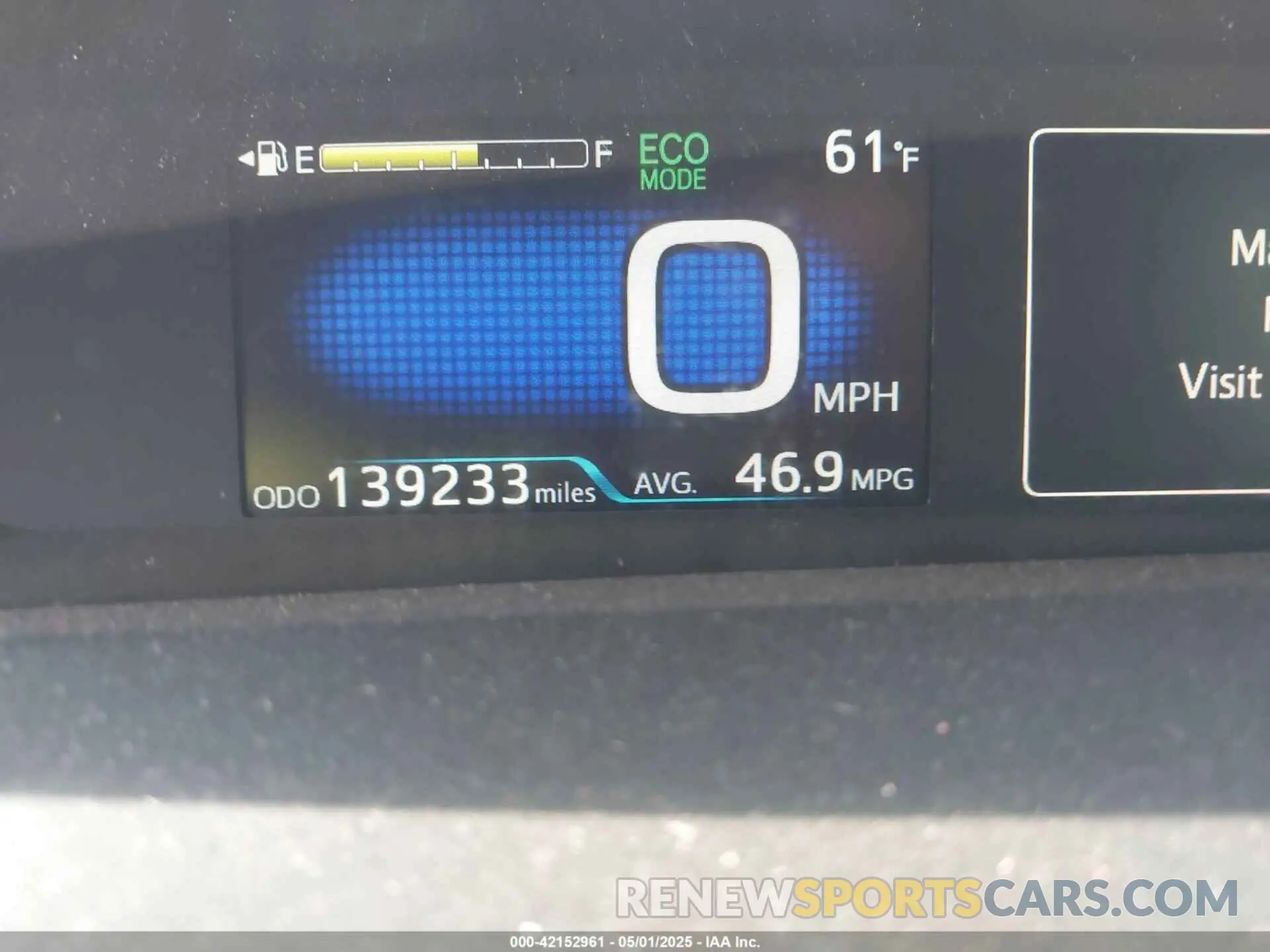 15 Photograph of a damaged car JTDKARFU1K3091379 TOYOTA PRIUS 2019