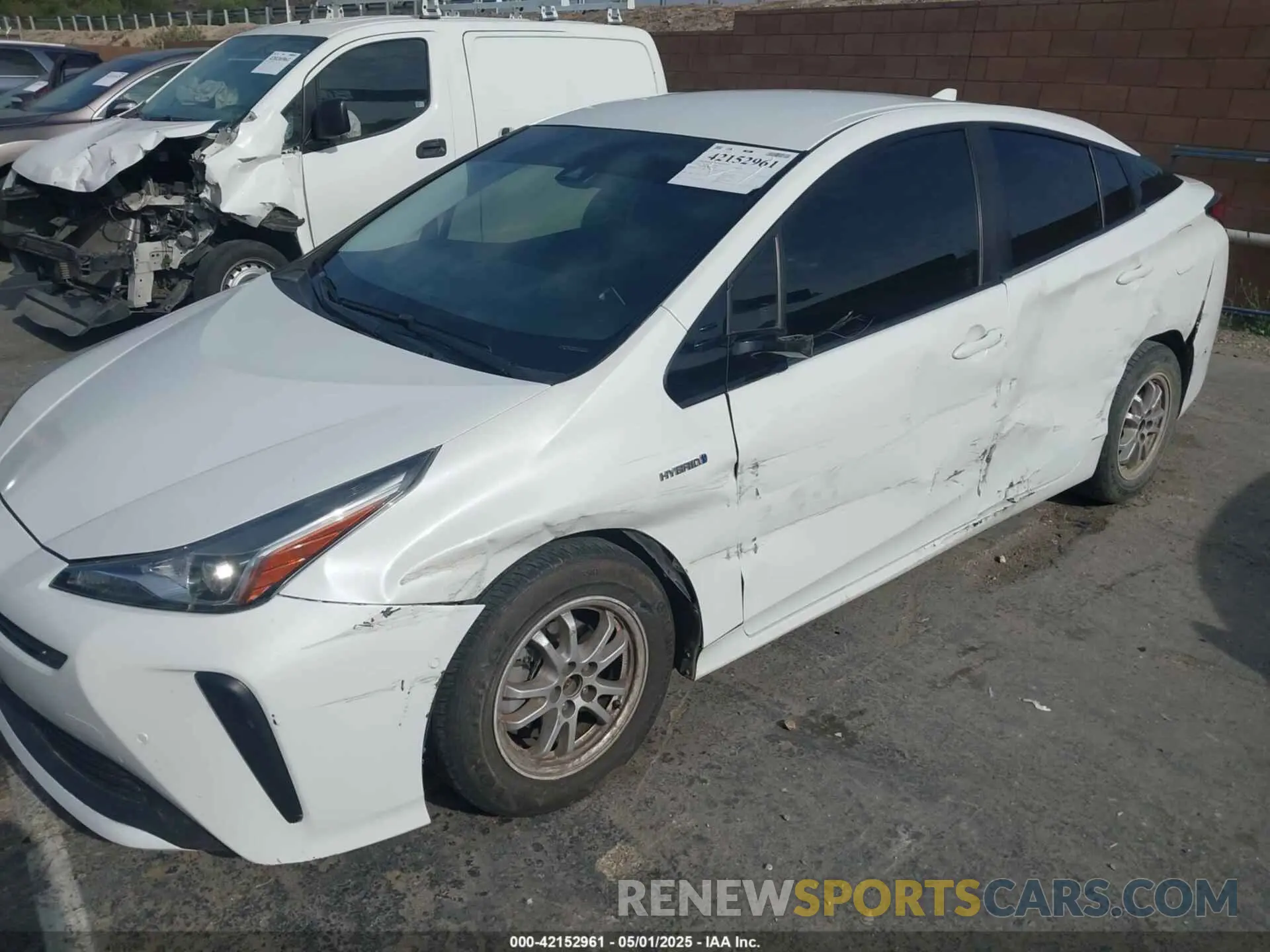 6 Photograph of a damaged car JTDKARFU1K3091379 TOYOTA PRIUS 2019