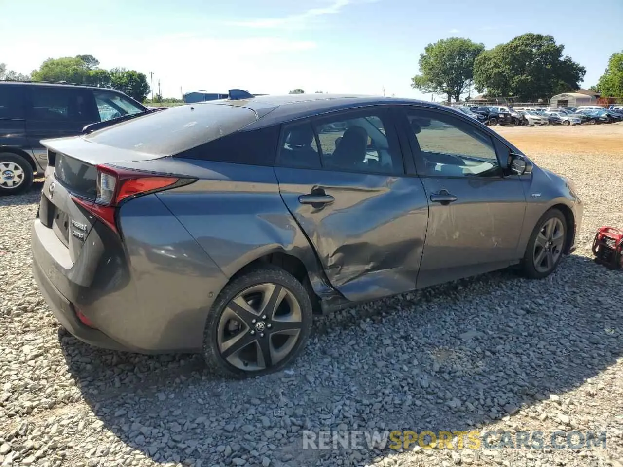 3 Photograph of a damaged car JTDKARFU1K3091933 TOYOTA PRIUS 2019