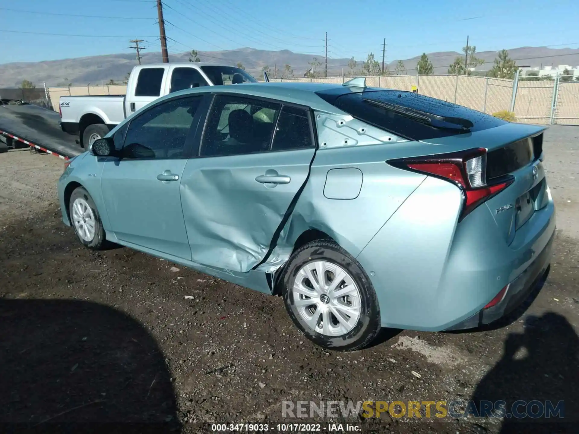 6 Photograph of a damaged car JTDKARFU1K3091995 TOYOTA PRIUS 2019