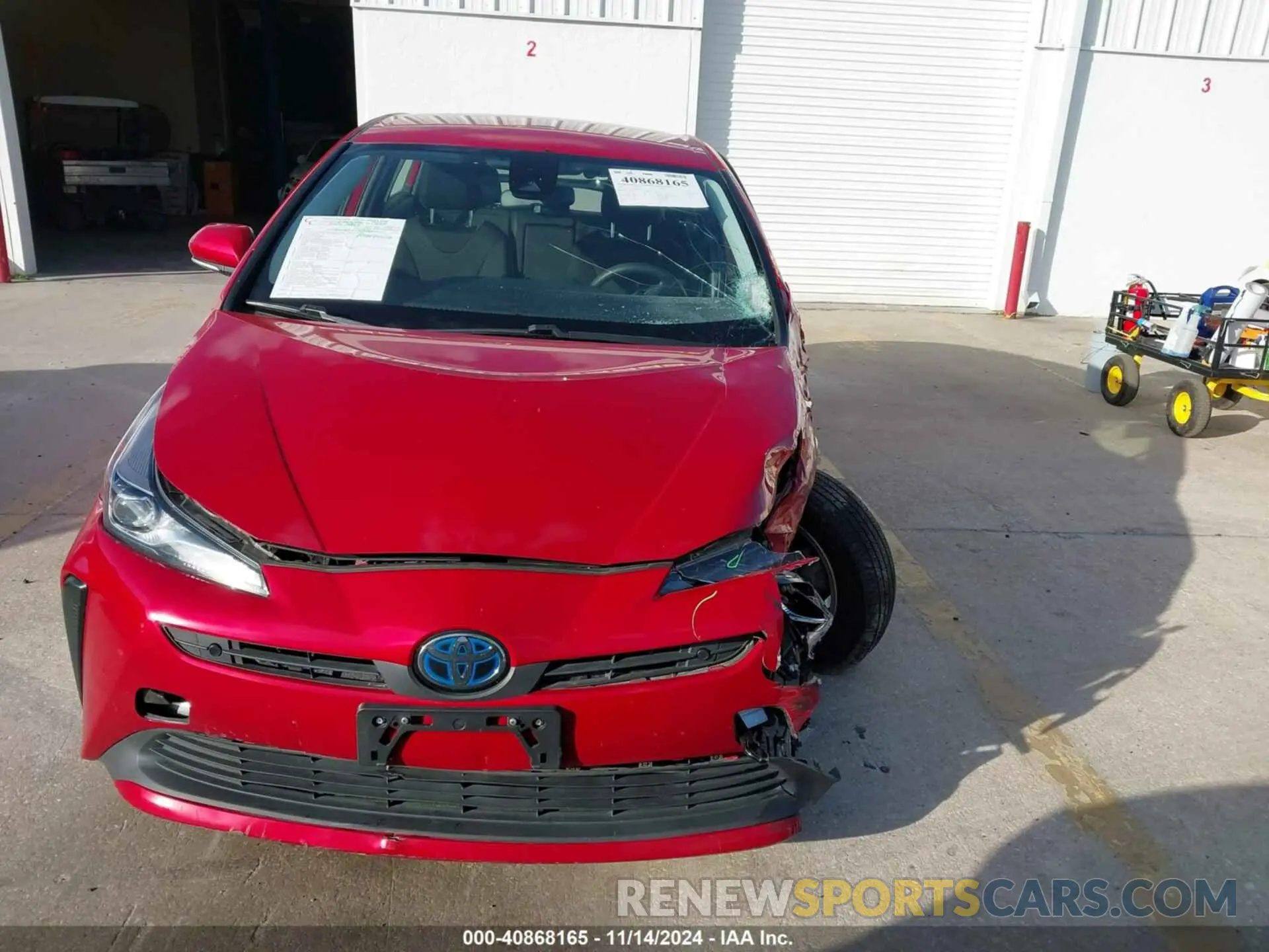 12 Photograph of a damaged car JTDKARFU1K3094332 TOYOTA PRIUS 2019