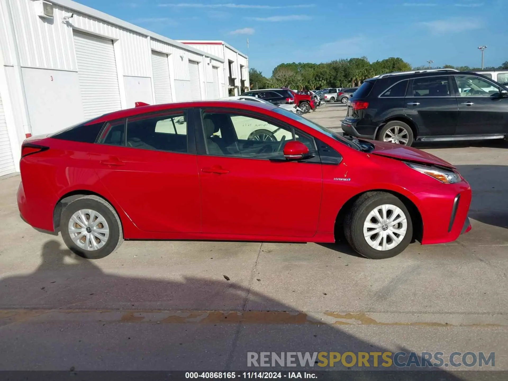 13 Photograph of a damaged car JTDKARFU1K3094332 TOYOTA PRIUS 2019