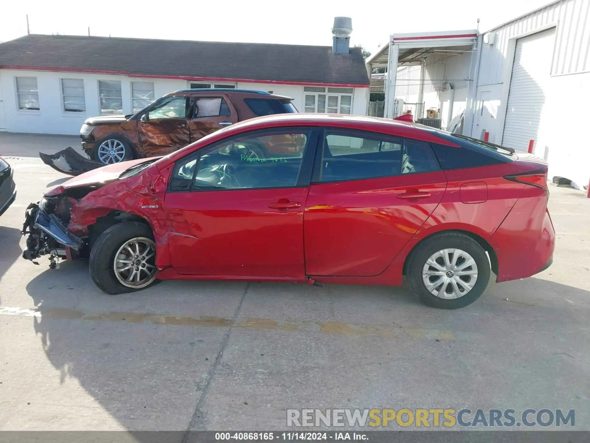 14 Photograph of a damaged car JTDKARFU1K3094332 TOYOTA PRIUS 2019