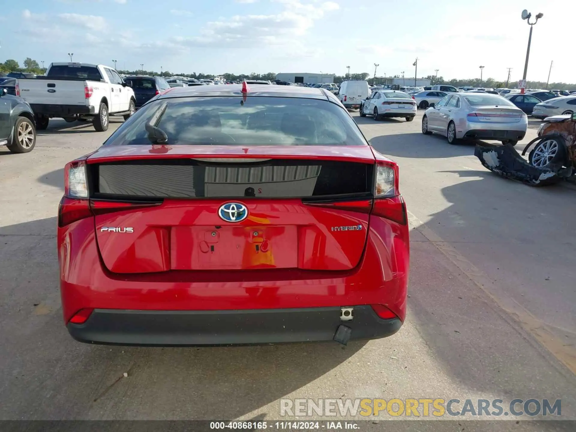 16 Photograph of a damaged car JTDKARFU1K3094332 TOYOTA PRIUS 2019