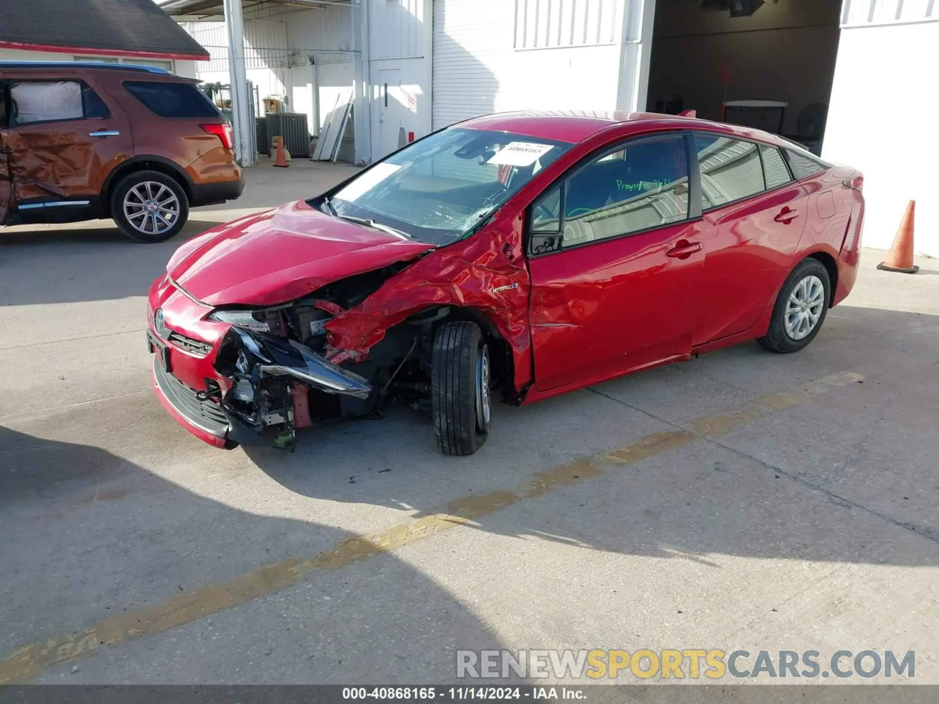 2 Photograph of a damaged car JTDKARFU1K3094332 TOYOTA PRIUS 2019
