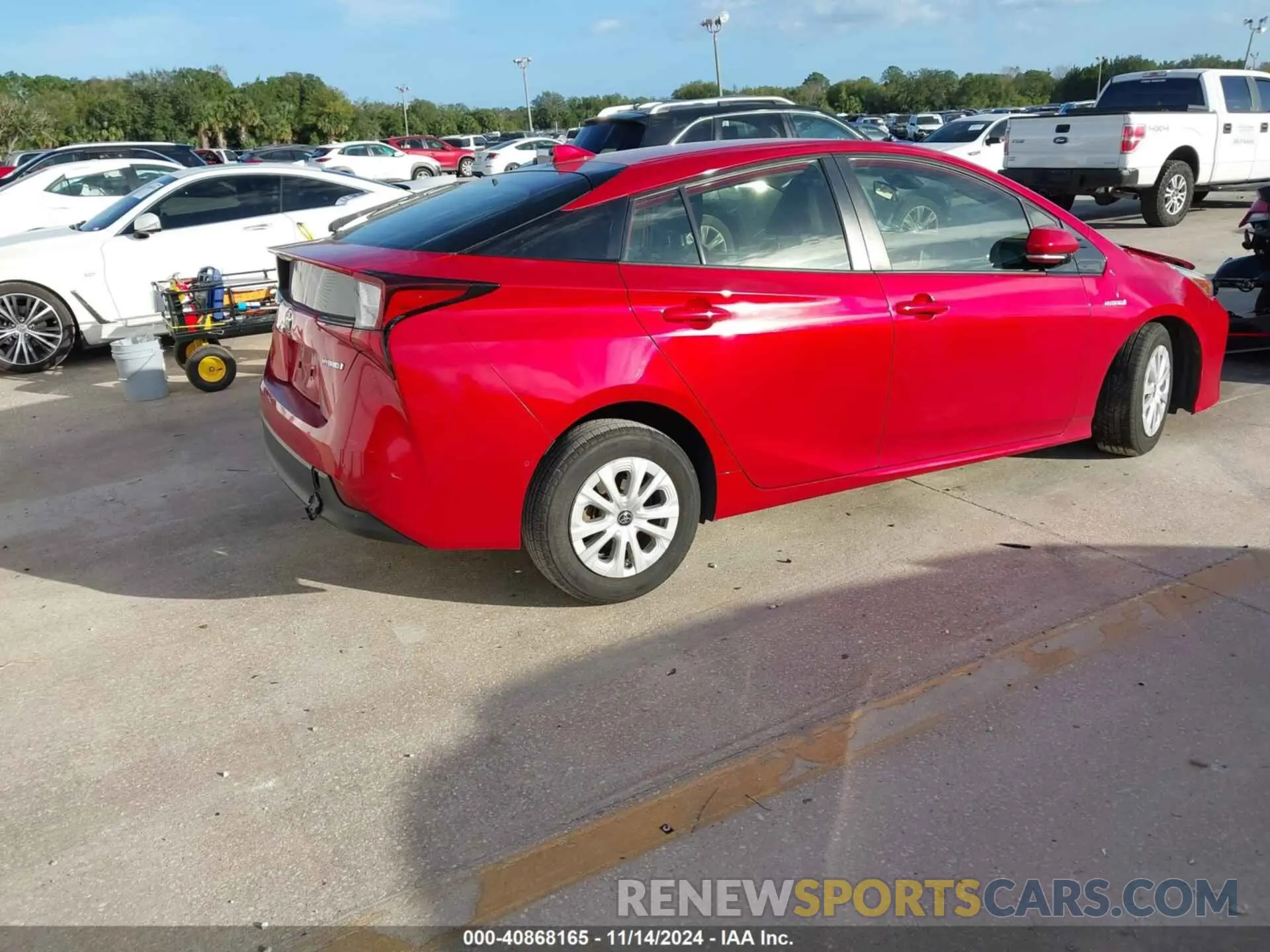 4 Photograph of a damaged car JTDKARFU1K3094332 TOYOTA PRIUS 2019