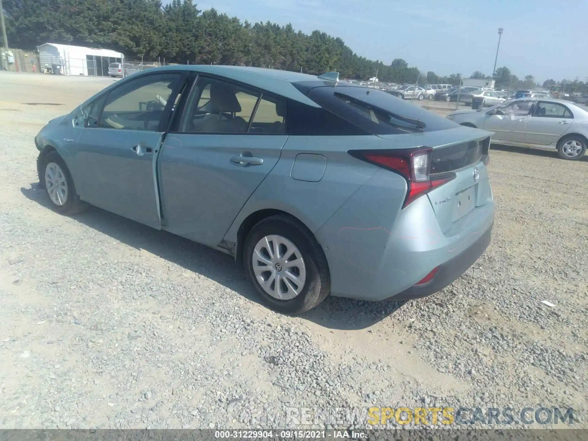 3 Photograph of a damaged car JTDKARFU1K3098722 TOYOTA PRIUS 2019