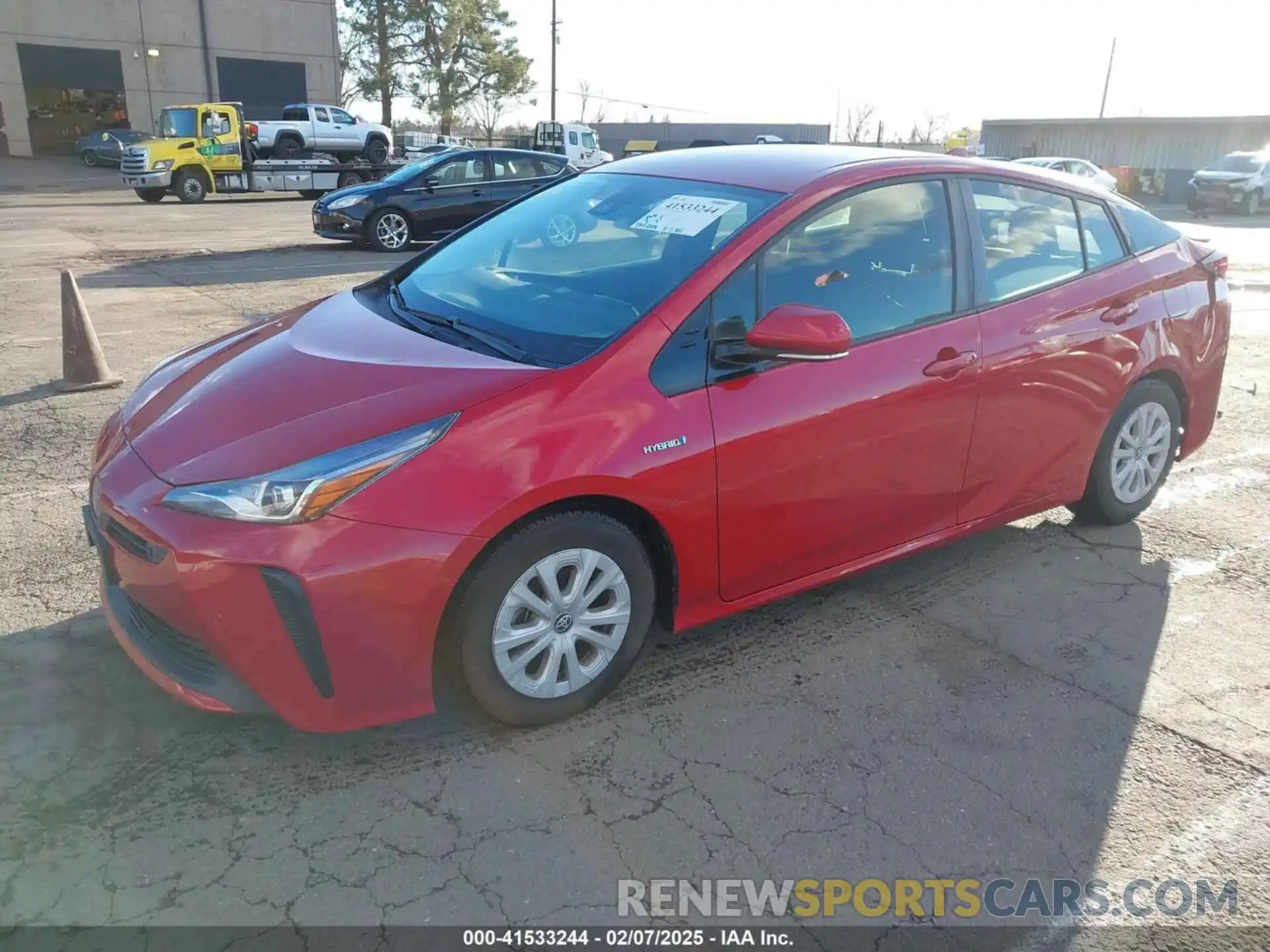 2 Photograph of a damaged car JTDKARFU2K3069858 TOYOTA PRIUS 2019