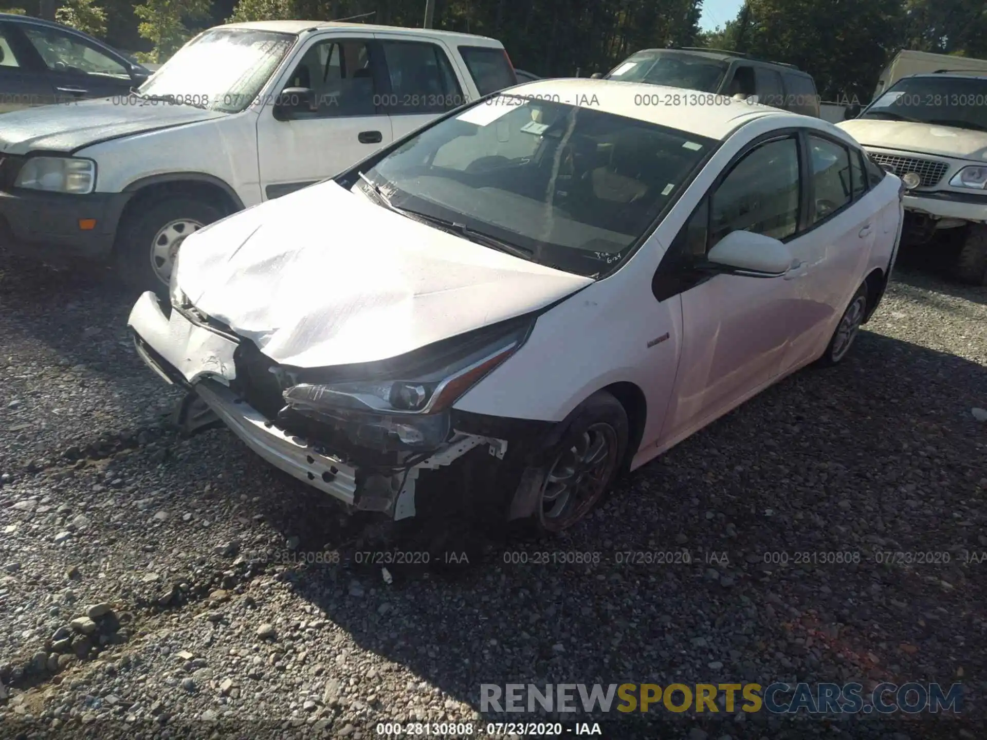 2 Photograph of a damaged car JTDKARFU2K3070394 TOYOTA PRIUS 2019