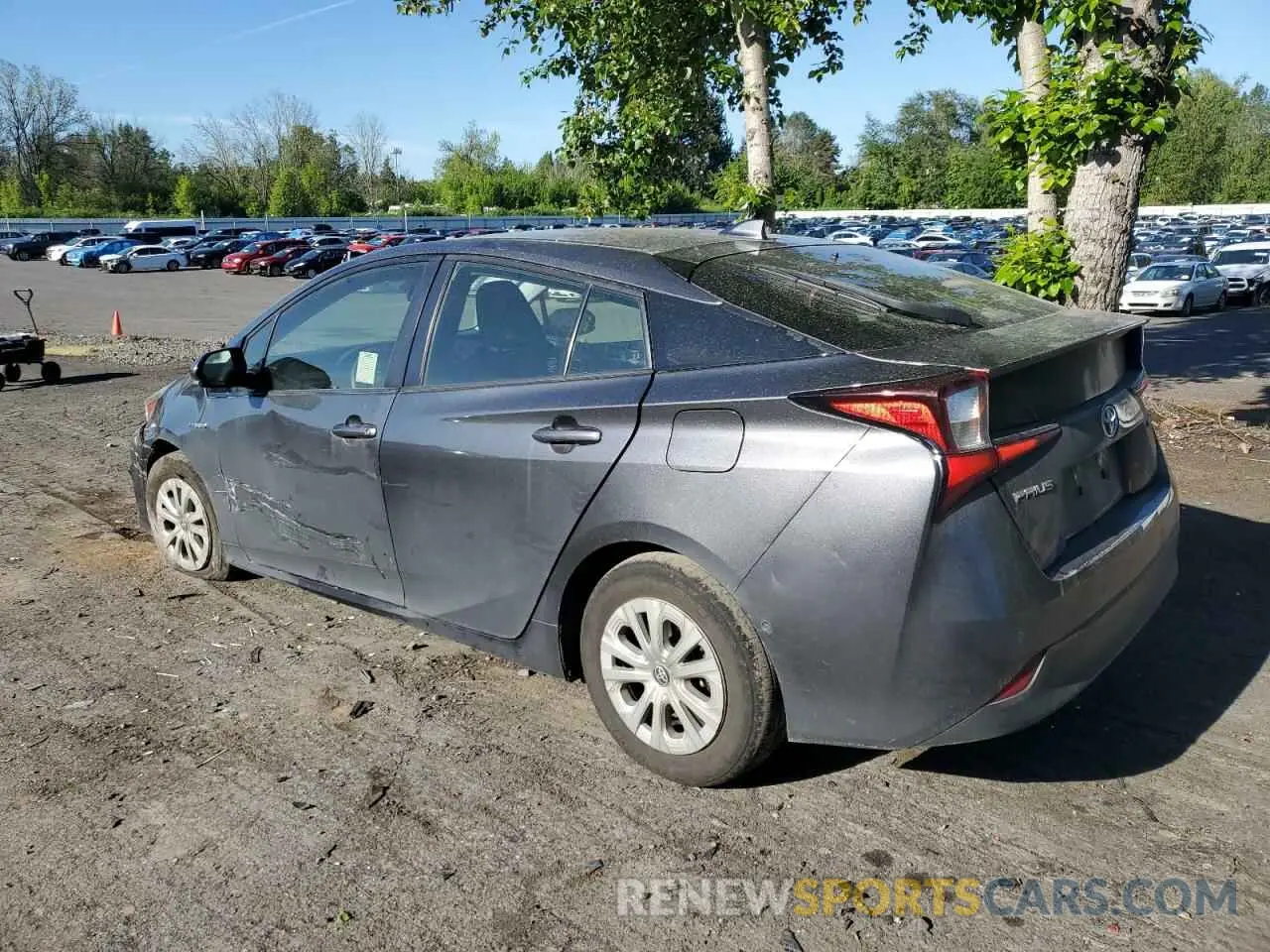 2 Photograph of a damaged car JTDKARFU2K3071688 TOYOTA PRIUS 2019