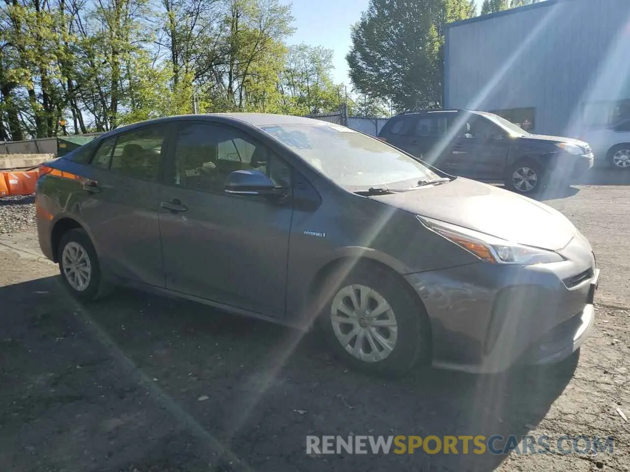 4 Photograph of a damaged car JTDKARFU2K3071688 TOYOTA PRIUS 2019