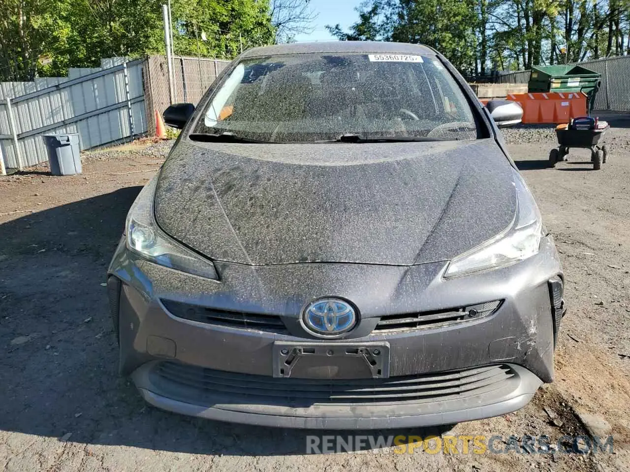 5 Photograph of a damaged car JTDKARFU2K3071688 TOYOTA PRIUS 2019