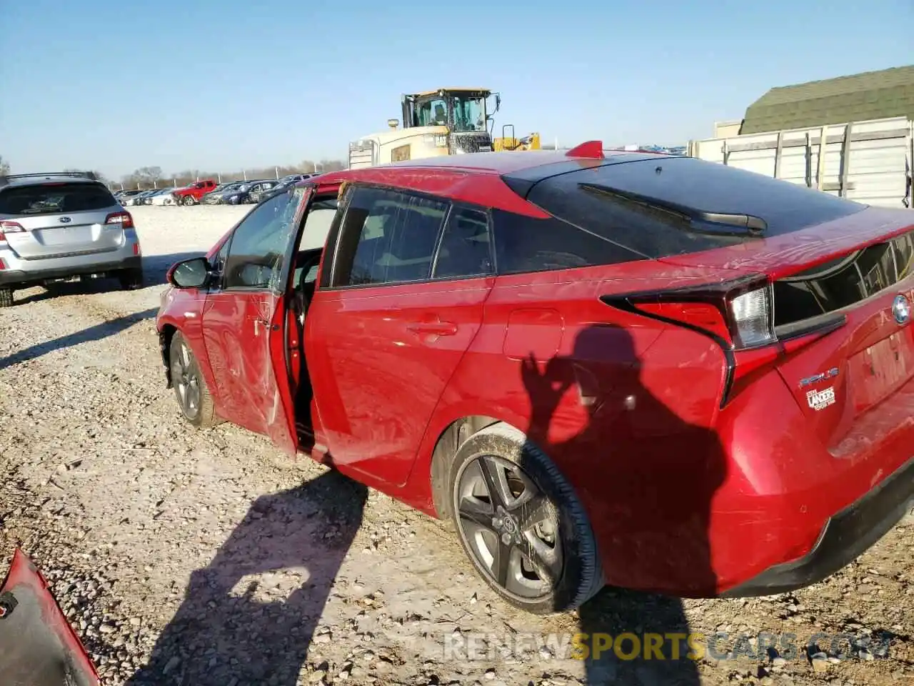 2 Photograph of a damaged car JTDKARFU2K3073957 TOYOTA PRIUS 2019