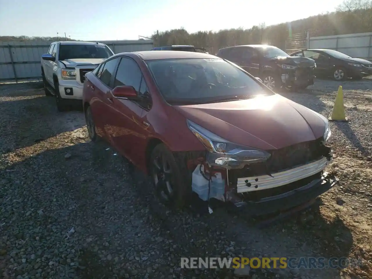 4 Photograph of a damaged car JTDKARFU2K3073957 TOYOTA PRIUS 2019