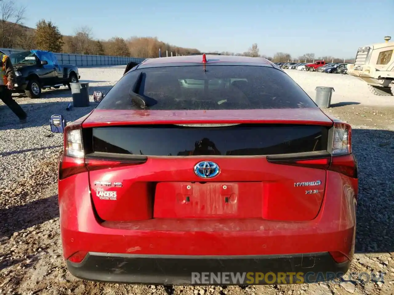 6 Photograph of a damaged car JTDKARFU2K3073957 TOYOTA PRIUS 2019