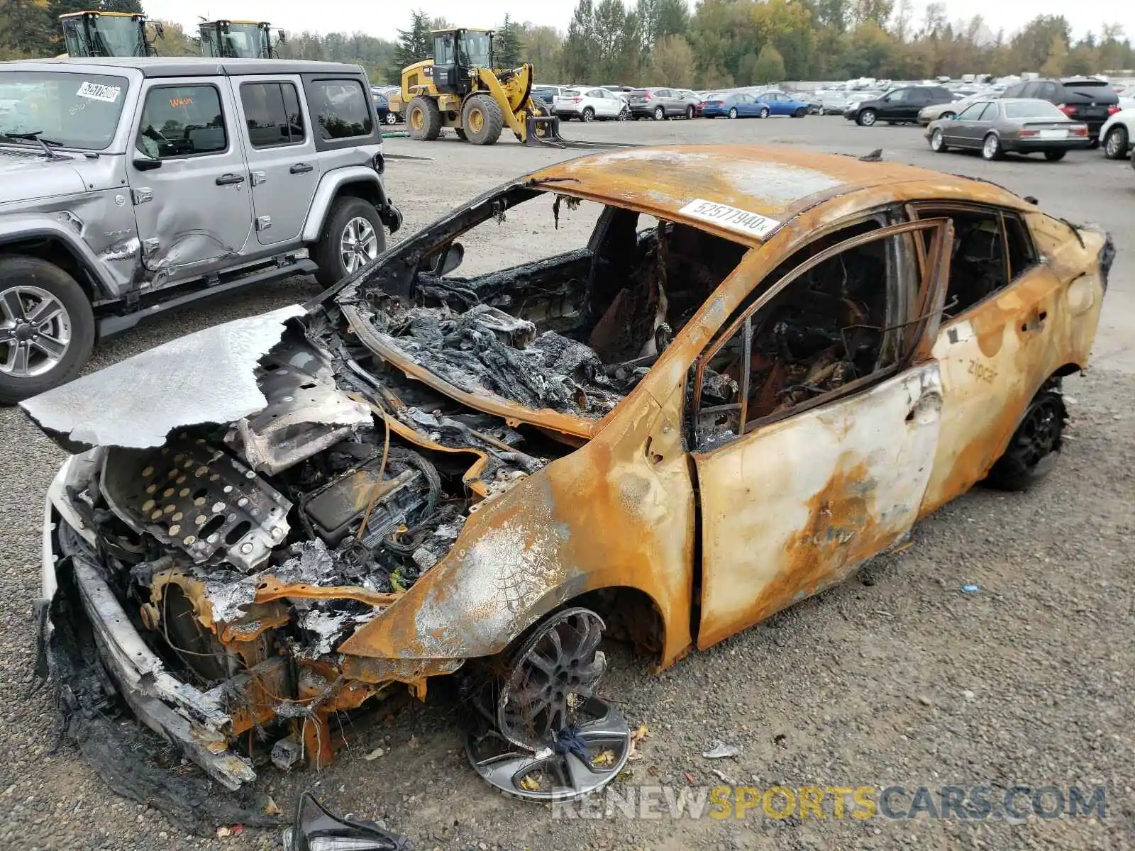 9 Photograph of a damaged car JTDKARFU2K3075689 TOYOTA PRIUS 2019