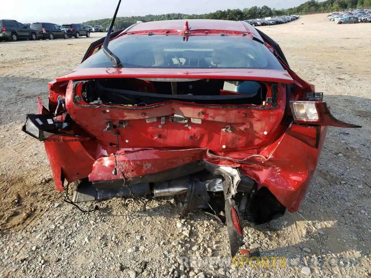 9 Photograph of a damaged car JTDKARFU2K3075837 TOYOTA PRIUS 2019