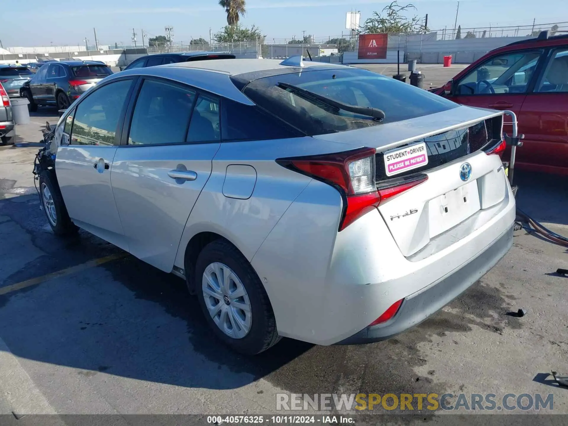 3 Photograph of a damaged car JTDKARFU2K3076163 TOYOTA PRIUS 2019