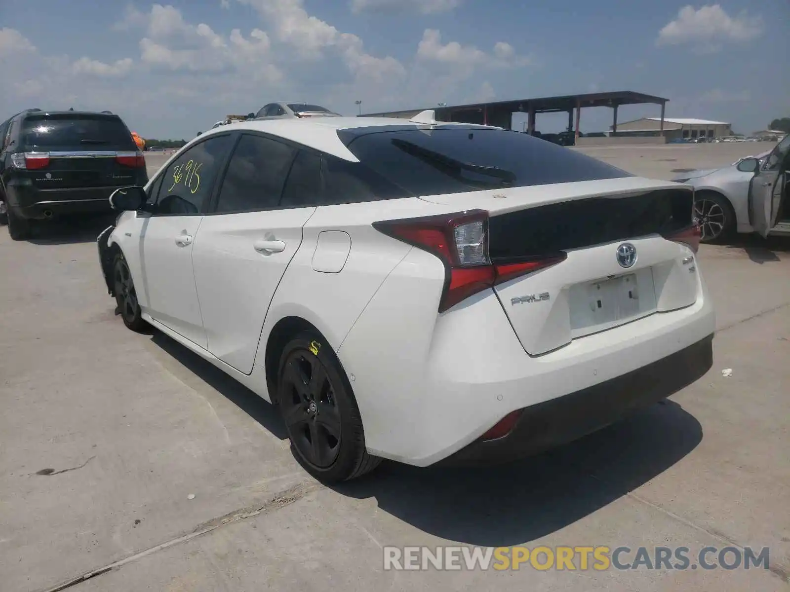 3 Photograph of a damaged car JTDKARFU2K3076695 TOYOTA PRIUS 2019