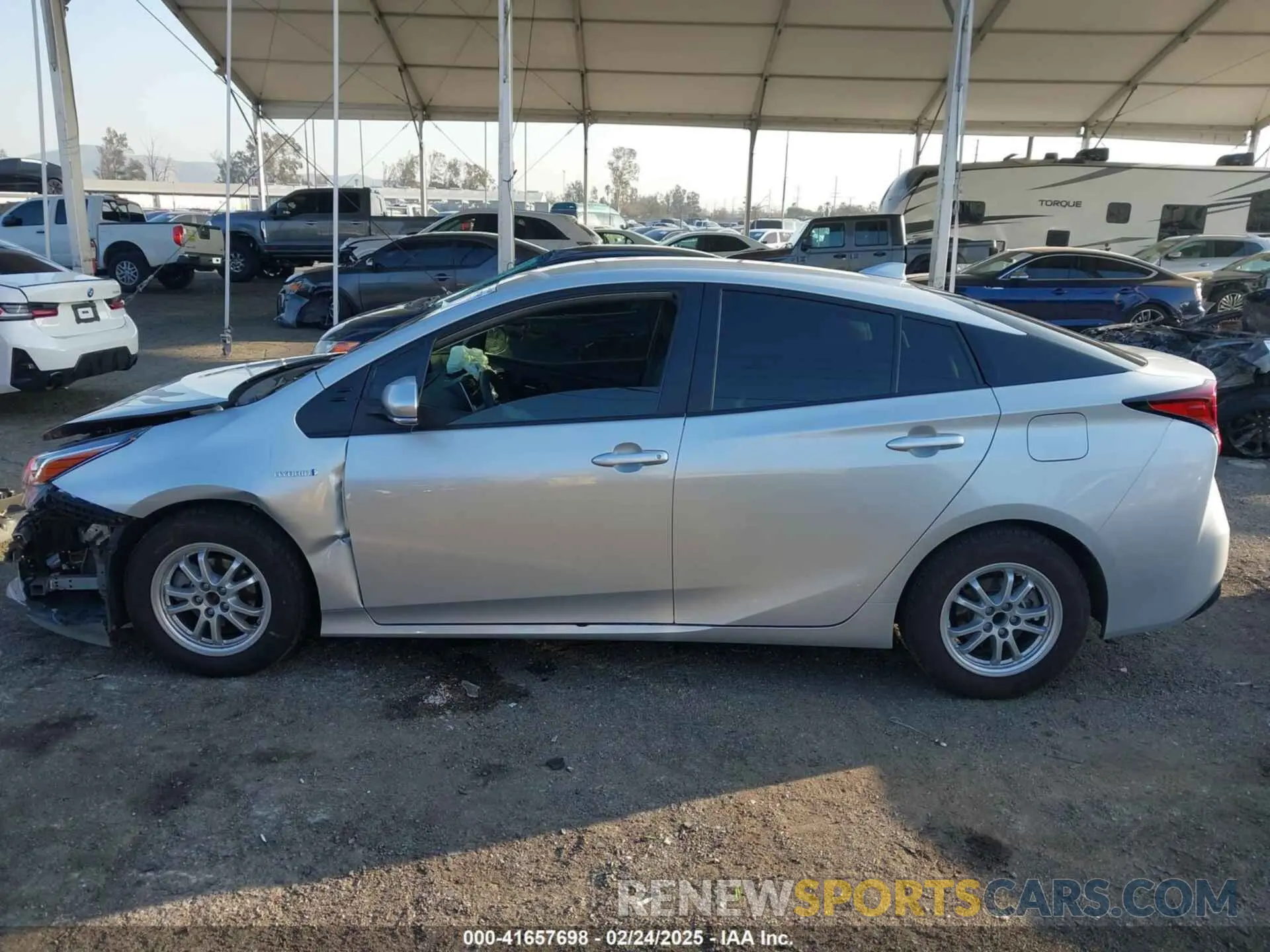 14 Photograph of a damaged car JTDKARFU2K3082593 TOYOTA PRIUS 2019