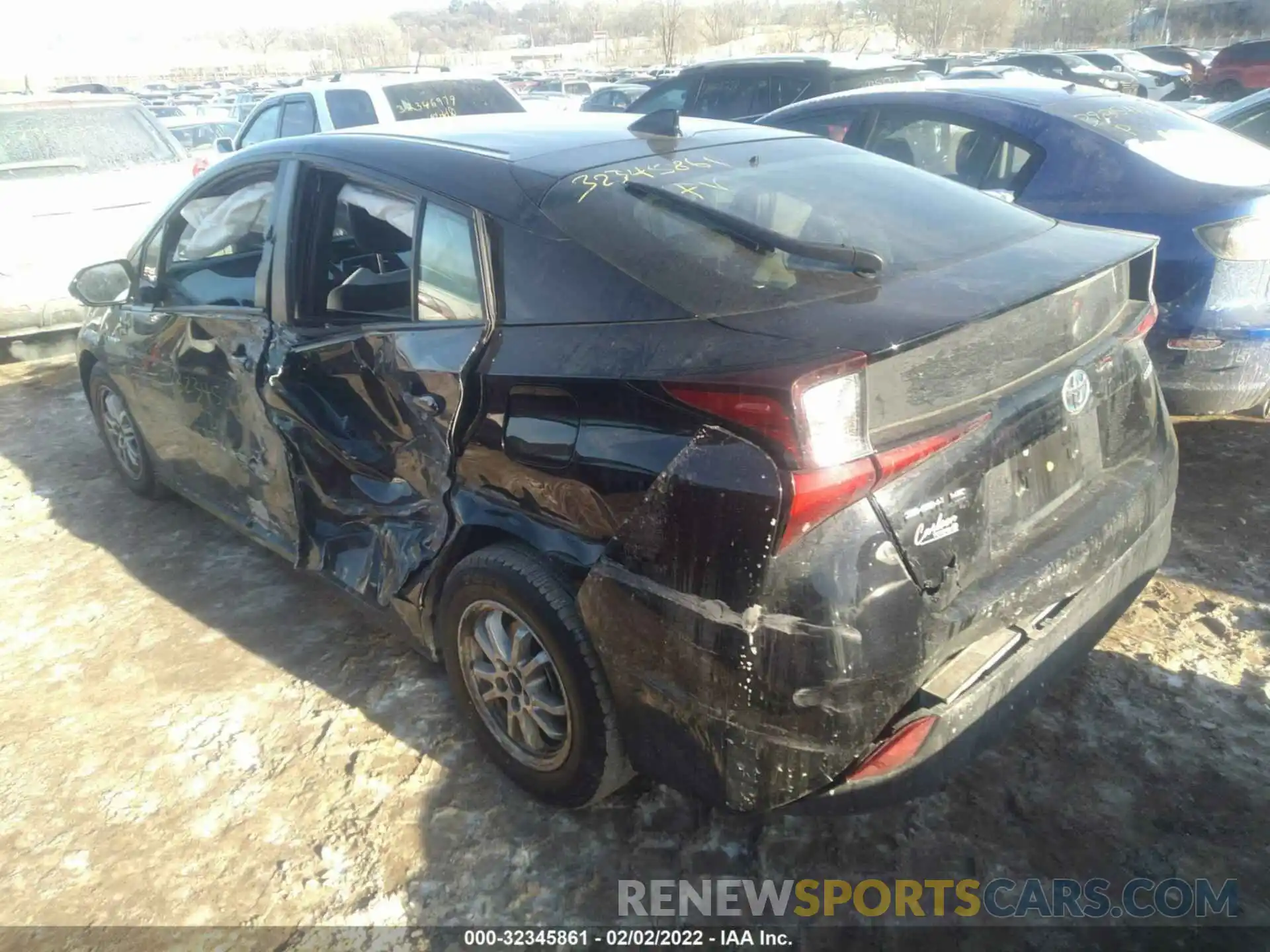 3 Photograph of a damaged car JTDKARFU2K3083484 TOYOTA PRIUS 2019