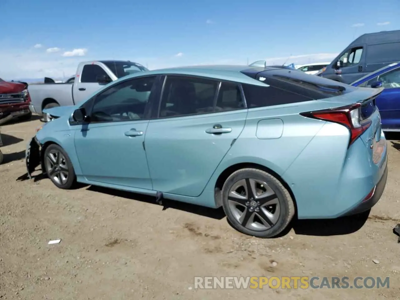 2 Photograph of a damaged car JTDKARFU2K3087096 TOYOTA PRIUS 2019