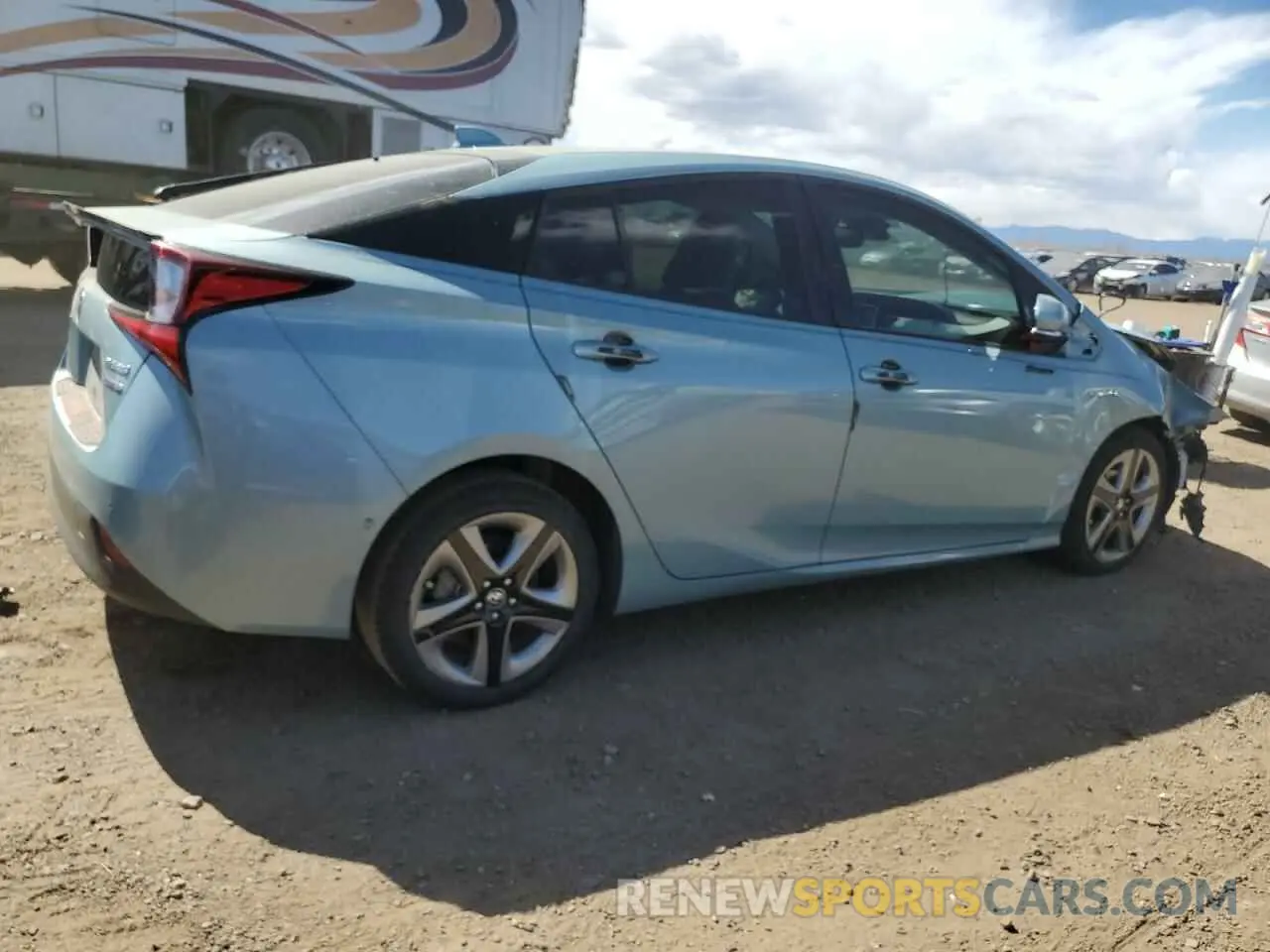 3 Photograph of a damaged car JTDKARFU2K3087096 TOYOTA PRIUS 2019